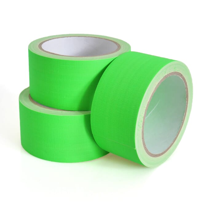 Nastro adesivo fluo UV, verde - 30 m