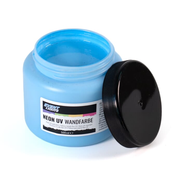 UV-actieve neon muurverf 500 ml - blauw