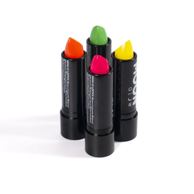Rouge à lèvres fluo UV - jeu de 4 couleurs