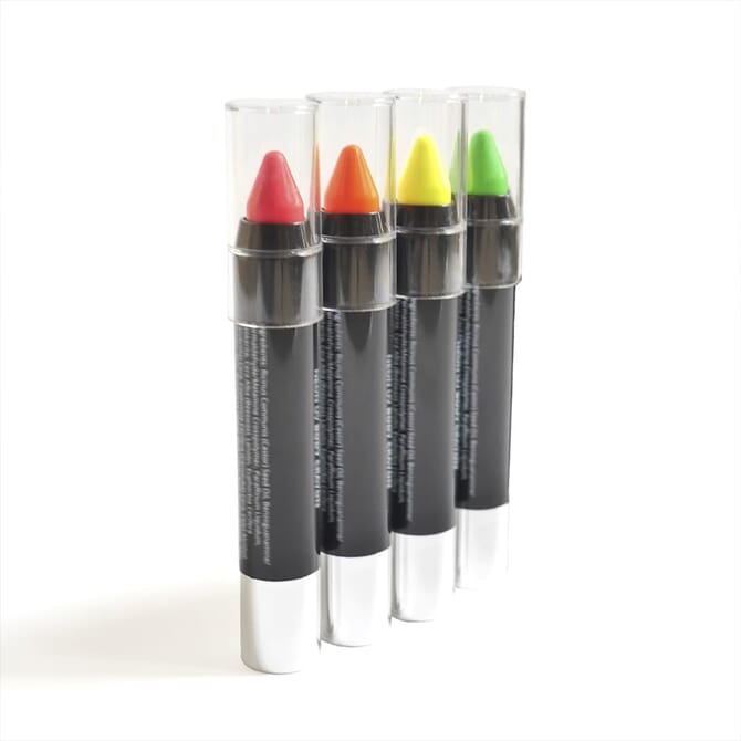 Neon UV Paint Stick - 4 Farben Set