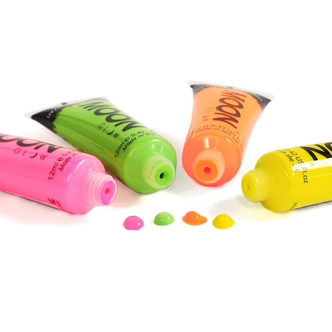Set de peintures UV pour le corps 4 x 12 ml