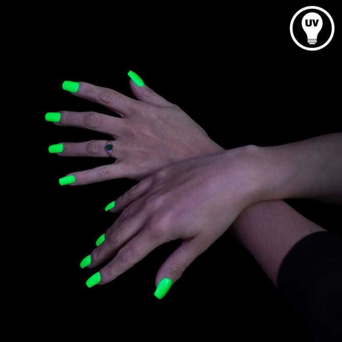 Neon UV kunstnagels groen