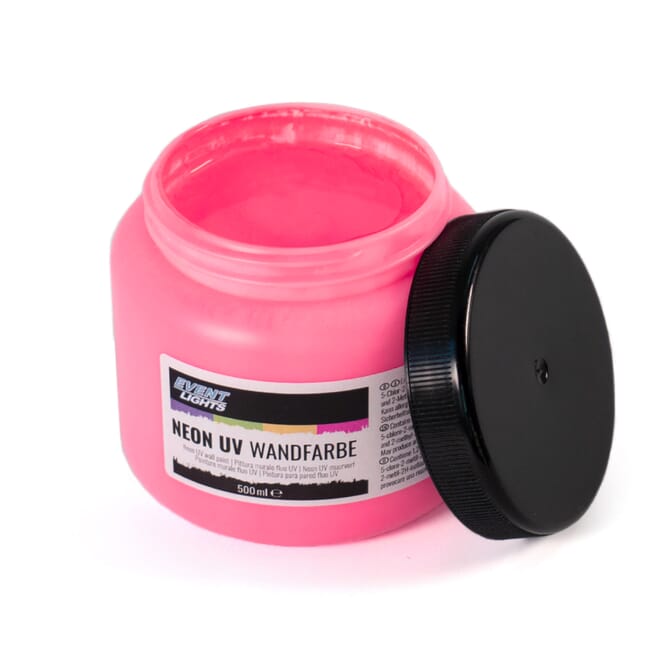 UV-aktive Neon-Wandfarbe 500 ml - pink