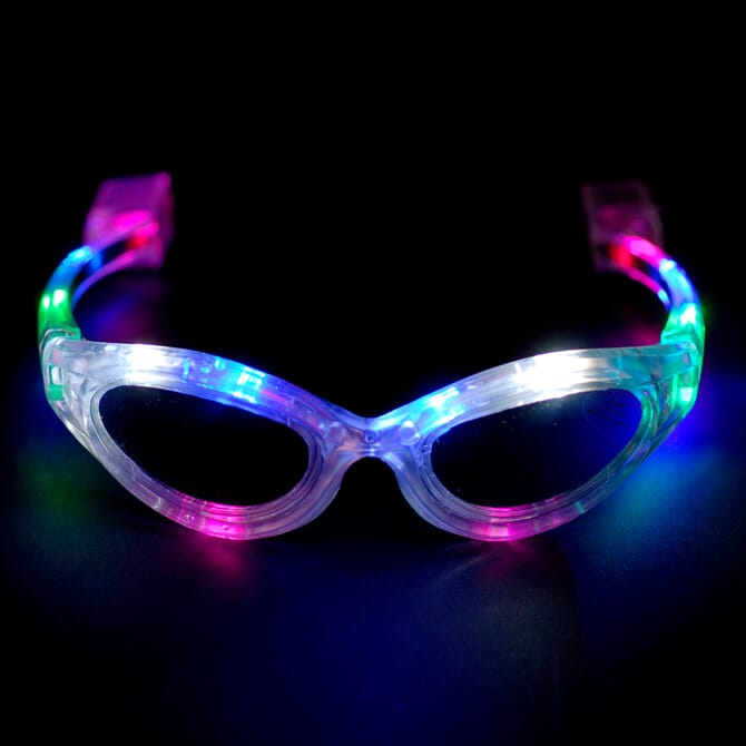 LED Supernova Brille multicolor