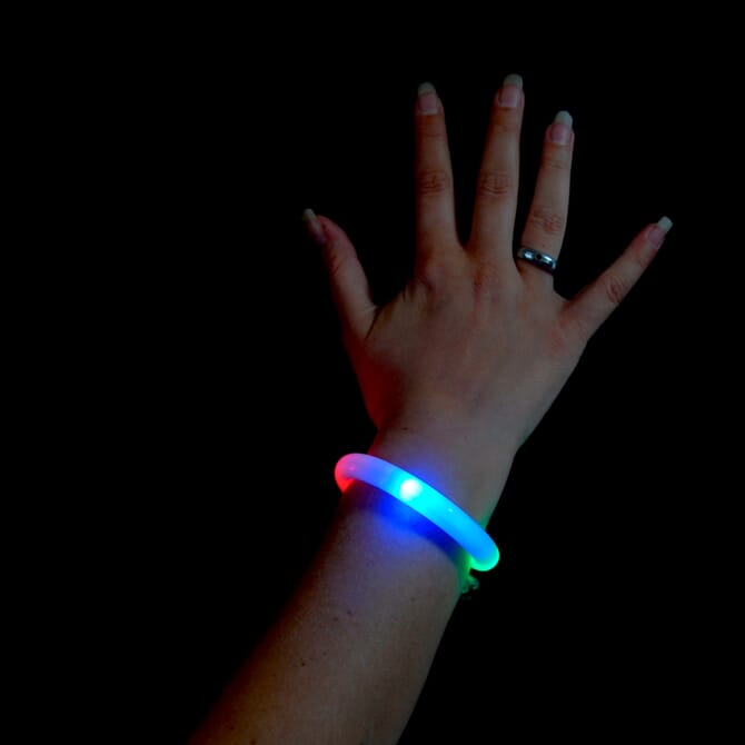 LED Wickelarmband weiß