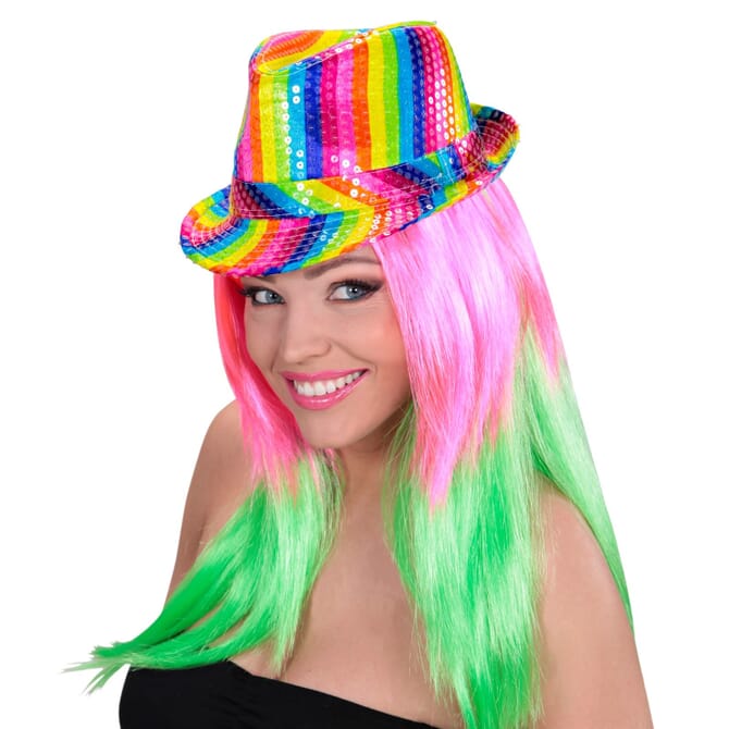 Rainbow Sequin Hat