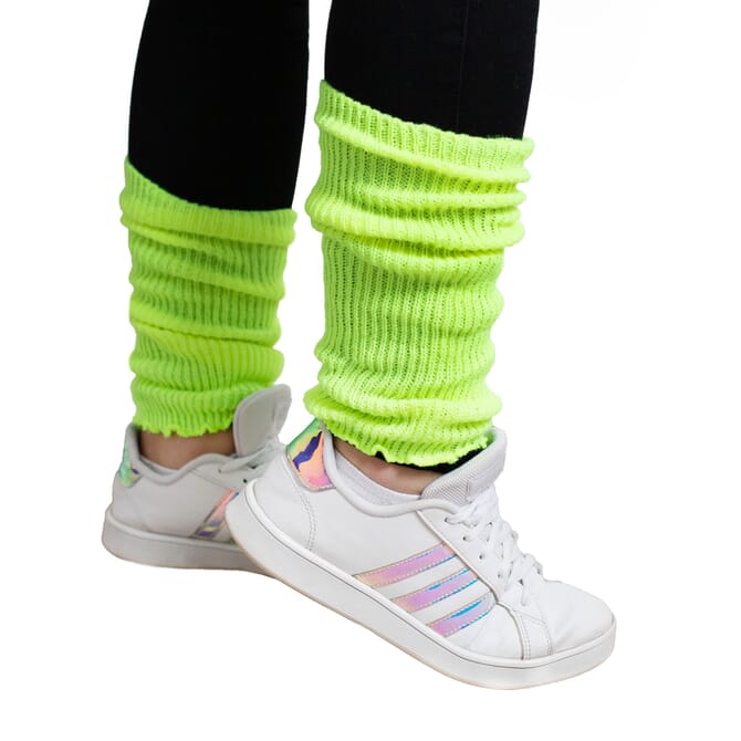 Neon Beinstulpen Legwarmer gelb